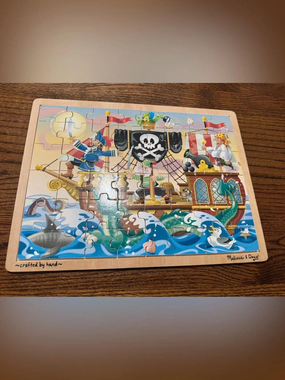 Melissa & Doug Pirate Ship Puzzle - Blue, Green, Red, Yellow